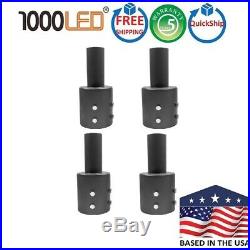 1000LED 4-Pack Round Tenon Adapter for 3 OD Round Pole Top Steel Tenon Reducer