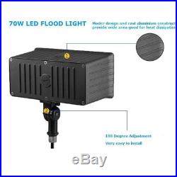 1000LED 70W LED Flood Light Outdoor Waterproof Knuckle Lighting Daylight 5000K