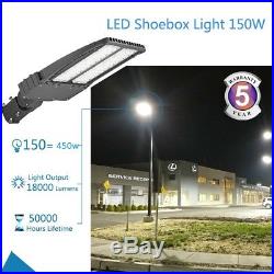 1000LED LED Shoebox Light 150W(450W Eq.) IP65 Outdoor Parking Lot Pole Lighting