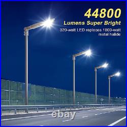 1000W Metal Halide Eq. 44800LM LED Parking Lot Shoebox Light 320W Dusk to Dawn UL