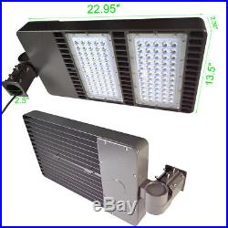 1000W Metal Halide Equiv LED Parking Lot Shoebox Lights 120V-277V Slip Fit Mount