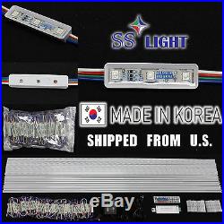 100PCS/50FT 9cm 3 RGB LED Module PACKAGE-KRGB3 12V DC SS Light Korea