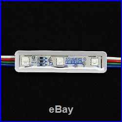 100PCS/50FT 9cm 3 RGB LED Module PACKAGE-KRGB3 12V DC SS Light Korea