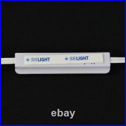 100PCS/50FT 9cm 3 WHITE LED MODULE-KPL 12V DC SS Light Korea