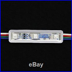 100PC/50FT 9cm 3 RGB LED Module Storefront KRGB3 12V DC SS Light Korea