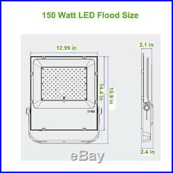 100W 150W 200W LED Flood Light (250W-600W MH Equiv.) 5000K IP65 DLC UL Approved