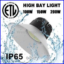 100W 150W 200W LED High Bay Warehouse Lights 1000W Equivalent Waterproof