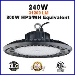 100W-240W UFO High Bay LED Lights Fixture 5000K 100-277vac HPS/MH/HID/CFL