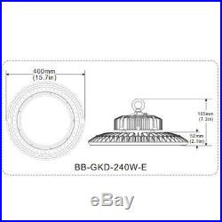100W-240W UFO High Bay LED Lights Fixture 5000K 100-277vac HPS/MH/HID/CFL