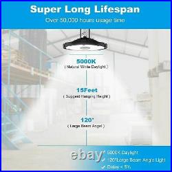 100W-240W UFO LED High Bay lights Warehouse dimmable IP65 factory shop lightings