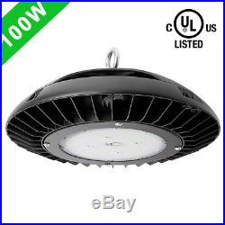 100W Dimmable UFO LED High Bay Light 10500lm Waterproof 120° Spot Warehouse Fit