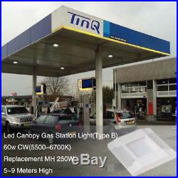 100W LED Canopy Lights For Gas Station Industrial Soffit Light Replace MH 400W