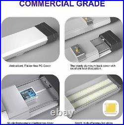 100W LED Shop Light 13000LM 4FT Linkable Utility Shop Light Garages Office 2Pack