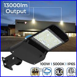 100W Led Parking Lot Light Dusk to Dawn Led Shoebox Area Light Photocell 5000K