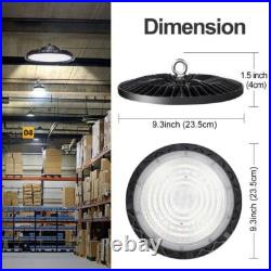 100W UFO High Bay LED Lights 12 Pack, US Plug, Commercial Highbay Lighting