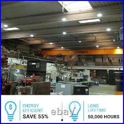 100W UFO LED High Bay Light 4000K Industrial, Warehouse Light Fixtures, Dimmable