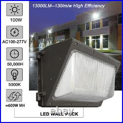 100Watt LED Wall Pack Light Commercial Security Industrial Outdoor Lights UL DLC