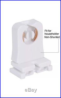 100 Non-shunted UL Listed T8 Lamp Holder Tombstone Sockets LED Fluorescent Tube