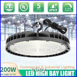 10PACK 200W LED High Bay Lights 28000lm (Eqv. 800W MH/HPS) 5000K 0-10V Dimmable