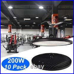 10PCS 200W UFO LED High Bay Light Industrial Commercial Garage Ceiling Led Light