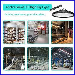 10PCS 300W UFO LED High Bay Light Shop Light Work Warehouse Industrial Lighting