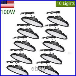 10Pack 100W Led UFO High Bay Light Industrial Commercial Warehouse Light Fixture