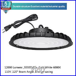 10Pack 100W Led UFO High Bay Light Industrial Commercial Warehouse Light Fixture