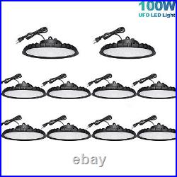 10Pack 100W UFO Led High Bay Light Commercial Warehouse Industrial Shop Lights