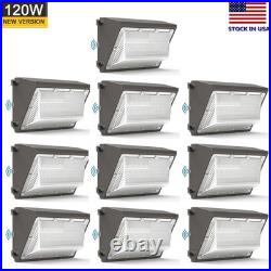 10Pack 120W Led Wall Pack Light Dusk to Dawn Commercial Outdoor Security Light