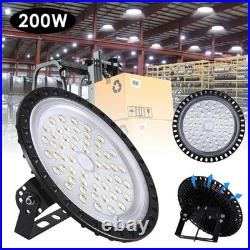 10Pack 200W 200 Watt UFO LED High Bay Light Commercial Bay Lighting Garage Lamp