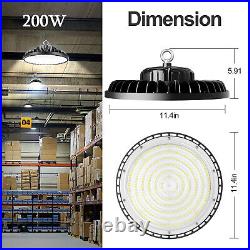 10Pack 200W UFO Led High Bay Light Industrial Commercial Warehouse Factory Light