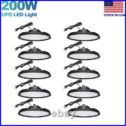 10Pack 200W UFO Led High Bay Light Warehouse Factory Industrial Led Shop Light