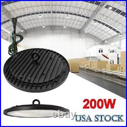 10Pack 200 Watt Led UFO High Bay Light Industrial Factory Warehouse Garage Light