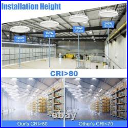 10Pack 240W UFO LED High Bay Light Factory Warehouse Commercial Lighting 36000LM
