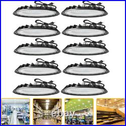 10Pack 300W UFO LED High Bay Light Fixture 6000K for Warehouse Factory Gym Shop
