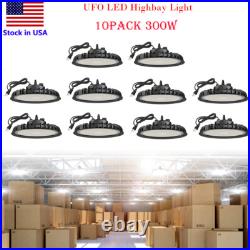 10Pack 300W UFO LED High Bay Light LED Shop Lights Warehouse Gym Industrial Lamp