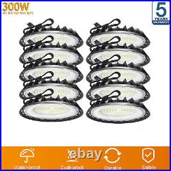 10Pack 300W UFO Led High Bay Light Factory Commercial Warehouse Led Shop Light