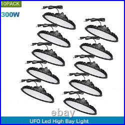 10Pack 300W Warehouse UFO Led High Bay Light Factory Industrial Commercial Light