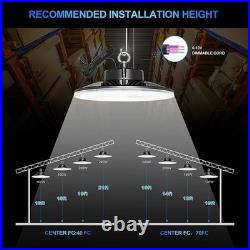 (10Pack) AC277-480V LED UFO High Bay Light 240W Dimmable Warehouse Shop Lighting