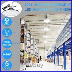(10Pack) AC277-480V LED UFO High Bay Light 240W Dimmable Warehouse Shop Lighting