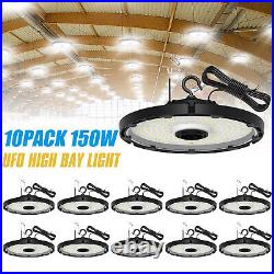 10Pack Commercial 150W UFO LED High Bay Light Factory Warehouse Barn Shop Lights
