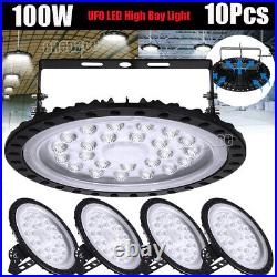 10Pcs 100W UFO LED High Bay Light Lamp Factory Warehouse Industrial Lighting