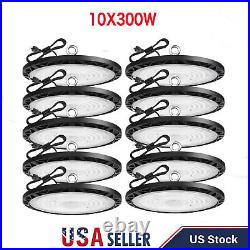 10Pcs 300W Led UFO High Bay Light Industrial Warehouse Commercial Gym Shop Light