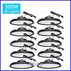 10Pcs 300W UFO Led High Bay Light Commercial Industrial Garage Gym Shop Lights