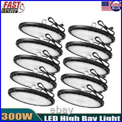 10Pcs 300W UFO Led High Bay Light Commercial Industrial Warehouse Led Shop Light