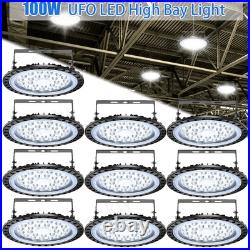 10X 100W UFO LED High Bay Light Garage Warehouse Industrial Commercial Fixture