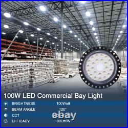 10X 100W UFO LED High Bay Light Garage Warehouse Industrial Commercial Fixture