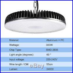 10X 300W LED High/Low Bay Lights Chain Warehouse Factory Industrial Lamp Fixture