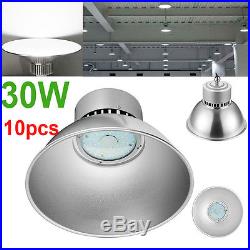10X 30W Watt LED High Bay Light Lamp Warehouse Fixture Factory Shed Lighting