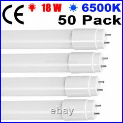 10 -100 Pack LED T8 Tube Light Replace Fluorescent Light Bulb G13 18W 2000lm